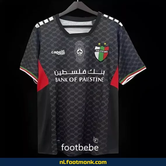 Palestino Uit Tenue 2024-2025 - Zwart Voetbalshirt - Officieel Voetbaltenue - Exclusieve Fanwear