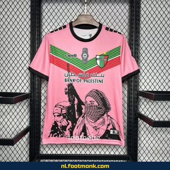 Palestino Voetbalshirt 2024-2025 – Roze Speciale Editie | Officieel Voetbaltenue | Fanwear | Dames & Heren