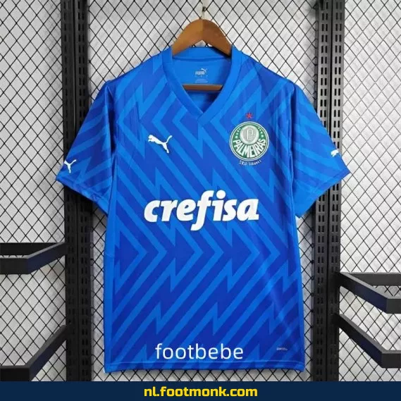 Palmeiras 2024/2025 Doelman Shirt Blauw – Officieel Voetbalshirt – Keeperstenue – Fanwear Aanbieding