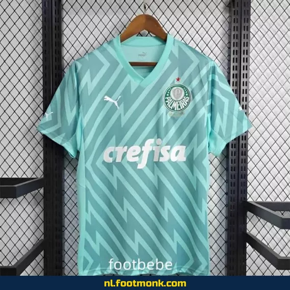 Palmeiras 2024/2025 Doelman Shirt Groen - Officieel Voetbalshirt Keeper - Origineel Voetbalshirt Dames/Heren - Fanwear Aanbieding
