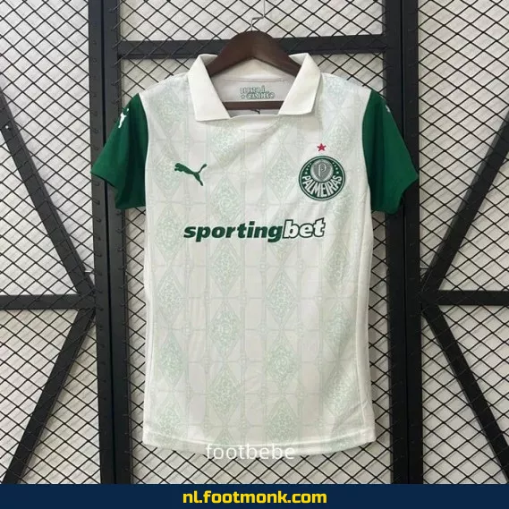 Palmeiras Voetbalshirt 2025-2026 Wit – Officieel Thuistenue | Voetbalshirts Dames & Heren