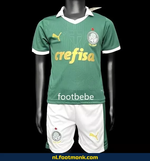 Palmeiras Thuisshirt Kinderen 2024-2025 – Groen Voetbalshirt | Officieel & Origineel