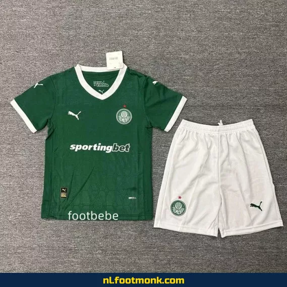Palmeiras Voetbalshirt Kinderen 2025-2026 - Groen | Officieel Voetbaltenue | Fanwear | Aanbieding