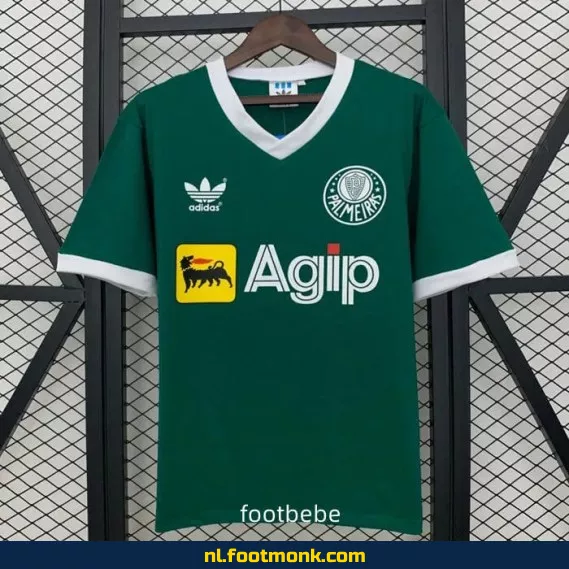 Palmeiras Vintage Voetbalshirt 1987 - Officieel Thuistenue - Retro Voetbalshirt Dames/Heren - Origineel Voetbal Shirt
