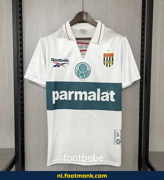 Retro Voetbalshirt Palmeiras Vintage 1996-1997 Derde Tenue Wit – Officieel Voetbalshirt | Voetbalshirt Kopen | Originele Voetbalshirts
