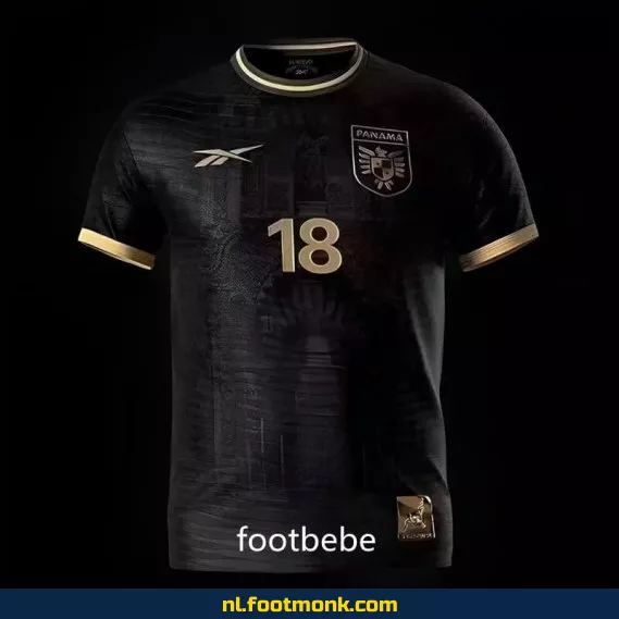 Panama 2024-2025 Uit-shirt Zwart – Officieel Voetbalshirt voor Heren & Dames | Fanwear, Bedrukking Optie