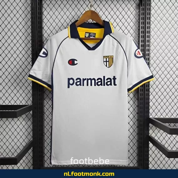 Retro Parma Calcio voetbalshirt 2003-2004 - Wit uit tenue - Officieel vintage voetbalshirt
