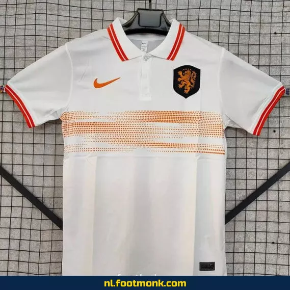 Nederlands Elftal 2024-2025 Polo Voetbalshirt Wit – Officieel Fan Shirt