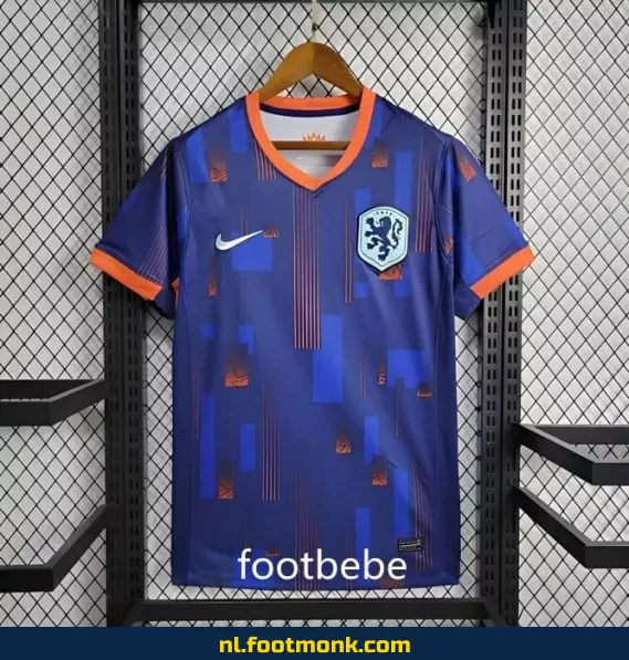 Officieel Nederlands voetbalshirt 2024 - Uit tenue met optie tot personalisatie