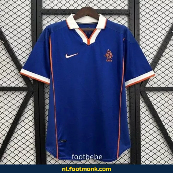 Vintage Voetbalshirt Nederland 1998 Uit - Origineel Retro Voetbalshirt