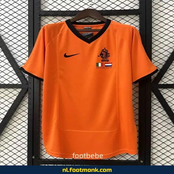 Retro Voetbalshirt Nederland Thuis 2000 - Vintage Voetbalshirt Dames/Heren - Officieel Voetbalshirt Oranje