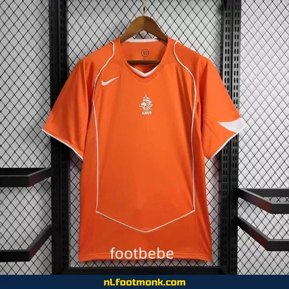 Origineel Oranje Voetbalshirt Nederland Vintage 2004 - Thuis Tenue | Retro Voetbalshirt Dames/Heren | Officieel Voetbalshirt