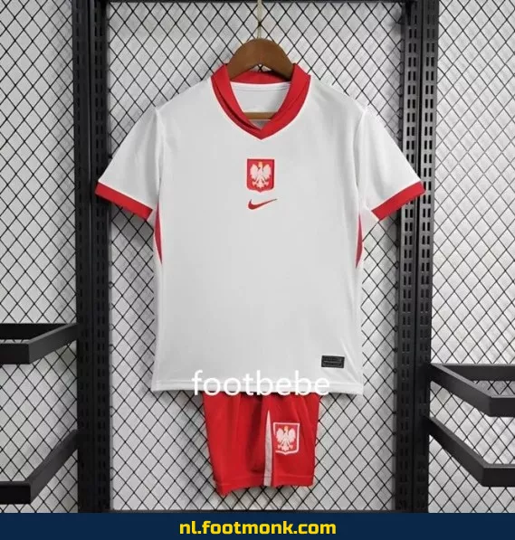 Pools Voetbalshirt Kinderen 2024 Thuistenue Wit – Officieel Voetbalshirt