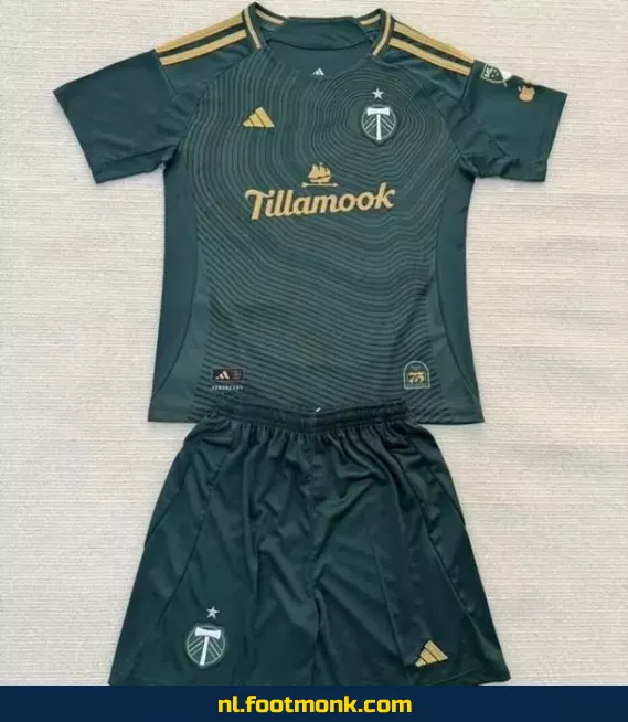Portland Timbers Kinder Voetbalshirt 2025-2026 - Groen | Officieel Voetbalshirt | Fanwear | Aanbieding