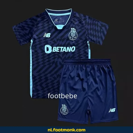 FC Porto Derde Thuisshirt 2024/2025 Kinderen - Blauw Voetbalshirt | Officieel Voetbaltenue | Personaliseerbaar