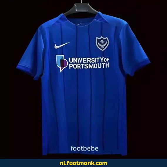 Portsmouth Thuisshirt 2024-2025 – Blauw Voetbalshirt | Officieel Voetbaltenue | Fanwear voor Dames & Heren | Bestel Online