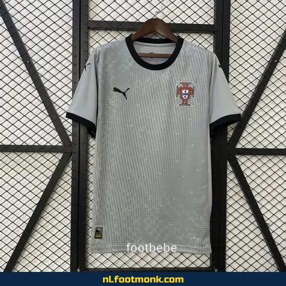 Portugal 2024/2025 Doelman Shirt Grijs – Officieel Voetbalshirt | Keeperstenue | Fanwear