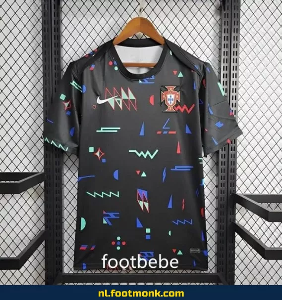 Portugal Voetbalshirt 2024 met Geometrische Patronen – Officieel Voetbalshirt voor Dames & Heren