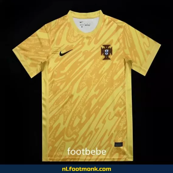 Portugal 2024 doelman tenue - Geel voetbalshirt (keeper) - Officieel voetbaltenue