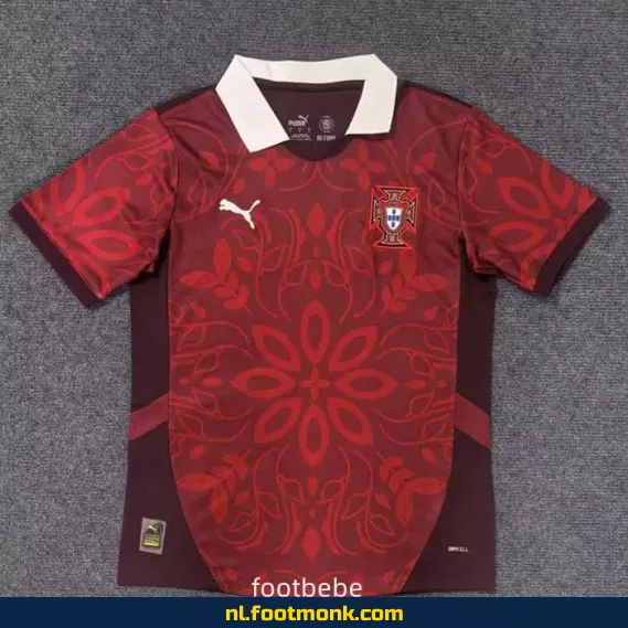 Portugal voetbalshirt 2025-2026 concept – rood | Officieel voetbalshirt | Voetbalshirt kopen online | Custom voetbalshirt | Aanbieding