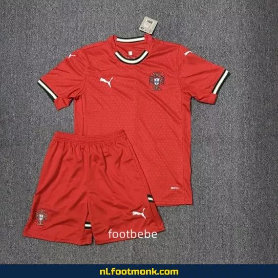 Portugal voetbalshirt kinderen 2025-2026 thuis - rood | Officieel voetbalshirt | Voetbalshirt kopen online