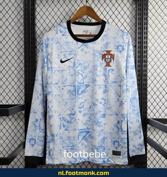 Portugal Euro 2024 Uit-shirt met lange mouwen – Officieel voetbalshirt voor heren en dames | Koop originele voetbalshirts online