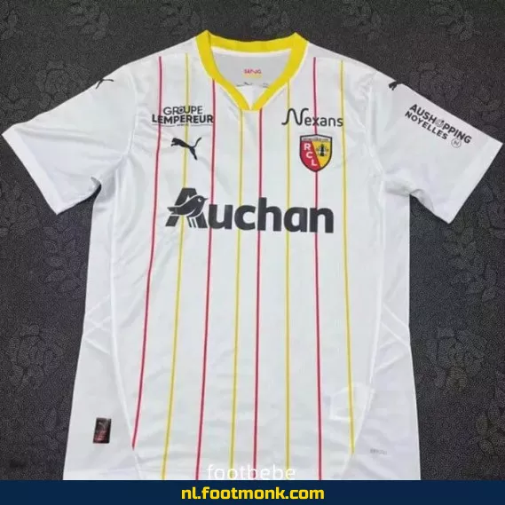 RC Lens Derde Thuisshirt 2024-2025 – Wit Voetbalshirt | Officieel Voetbaltenue | Fanwear voor Supporters | Dames & Heren | Personaliseerbaar