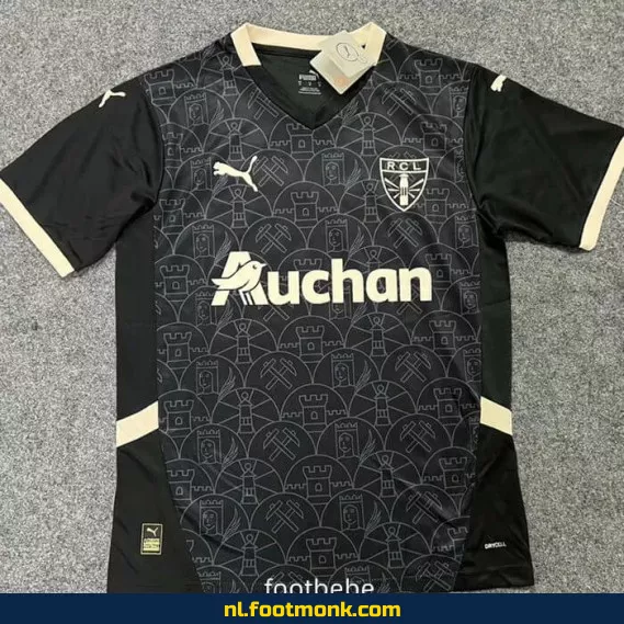 RC Lens 2024-2025 speciaal editie zwart voetbalshirt – Officieel voetbaltenue | Voetbalshirt heren/dames | Fanwear | Aanbieding