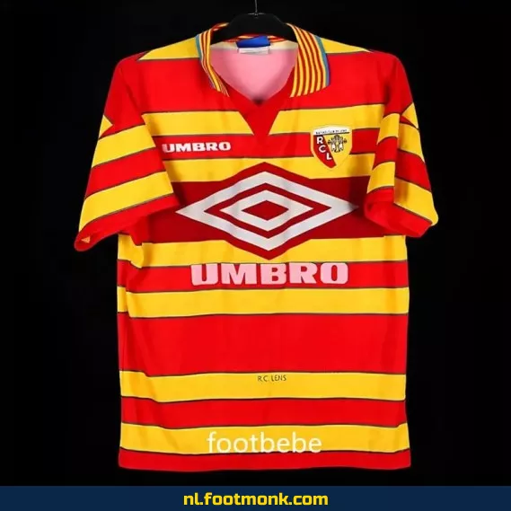 RC Lens Vintage Voetbalshirt 1997-1998 Thuis – Officieel Retro Voetbaltenue | Voetbalshirts Dames/Heren | Authentiek Fanwear