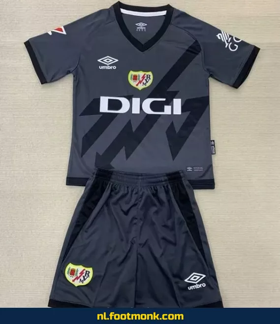 Rayo Vallecano Derde Voetbalshirt Kinderen 2024-2025 | Officieel Voetbalshirt | Personaliseerbaar