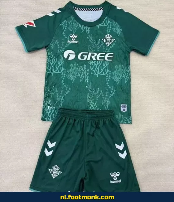 Real Betis Kinder Voetbalshirt 2025-2026 - Groen | Officieel Voetbalshirt | Voetbalshirt Kinderen | Fanwear