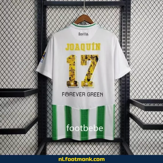 Real Betis Thuisshirt Joaquín 17 2023-2024 – Officieel Voetbalshirt voor Supporters – Origineel Voetbalshirt Dames & Heren