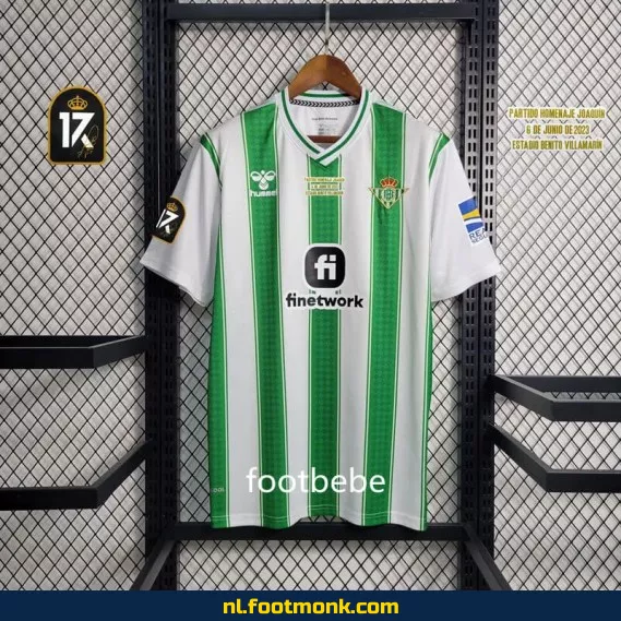 Real Betis Thuisshirt Joaquín 17 2023-2024 – Officieel Voetbalshirt voor Supporters – Origineel Voetbalshirt Dames & Heren
