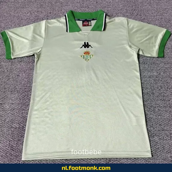 Real Betis Vintage Voetbalshirt 1999-2000 - Retro Uit Tenue - Officieel Voetbaltenue - Fanwear - Heren/Dames