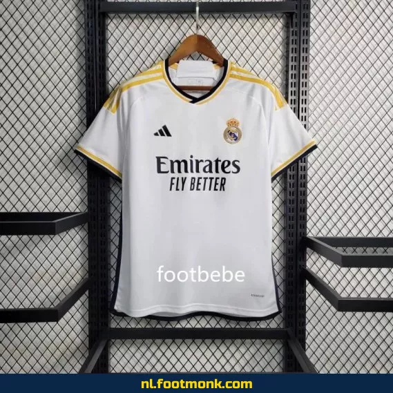 Officieel Real Madrid Thuisshirt 2023-2024 – Voetbalshirt Dames/Heren/Kinderen – Origineel Voetbalshirt met Optie tot Personalisatie
