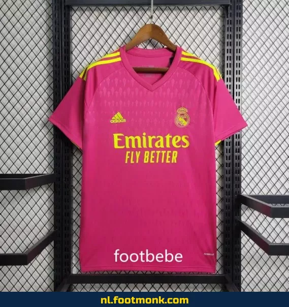 Real Madrid 2023-2024 keeperstrui roze - Officieel voetbalshirt voor heren en dames | Koop originele voetbalshirts online