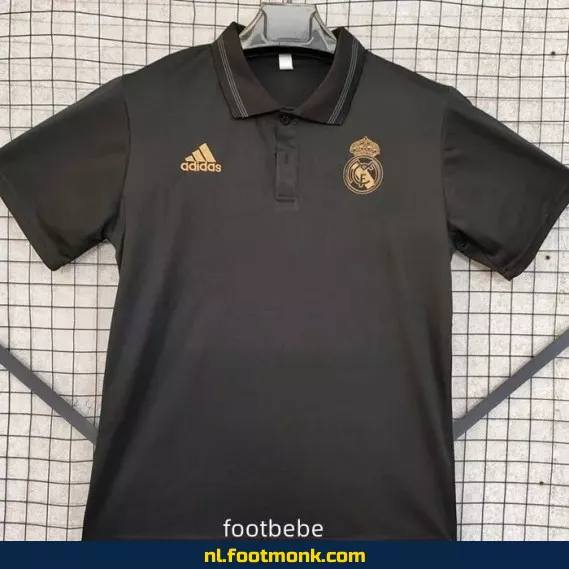 Real Madrid 2024-2025 Polo Voetbalshirt Zwart – Officieel Voetbalshirt voor Heren & Dames – Bestel Nu Online
