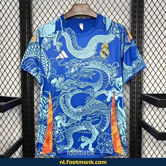 Real Madrid Dragon Blauw Voetbalshirt 2024-2025 – Officieel Voetbaltenue | Heren & Dames | Origineel, Personaliseerbaar | Snelle Levering