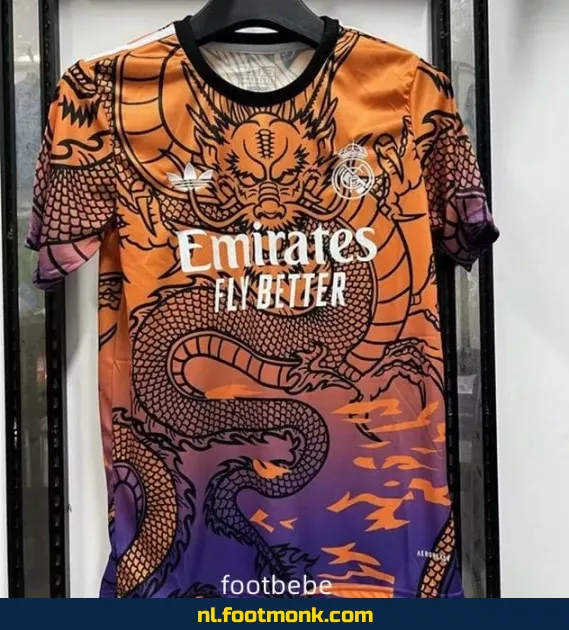 Real Madrid voetbalshirt 2024-2025 – Dragon Kleur – Officieel voetbaltenue | Voetbalshirt heren/dames/kinderen | Origineel voetbalshirt met bedrukking