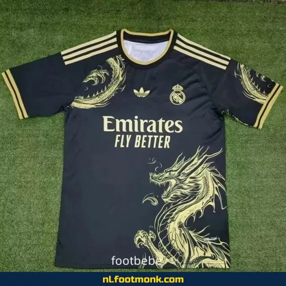 Officieel Real Madrid voetbalshirt 2024-2025 – Geel/Zwart drakenontwerp – Koop nu origineel voetbalshirt voor heren, dames en kinderen | Voetbalshirt personaliseren | Fanwear aanbiedingen