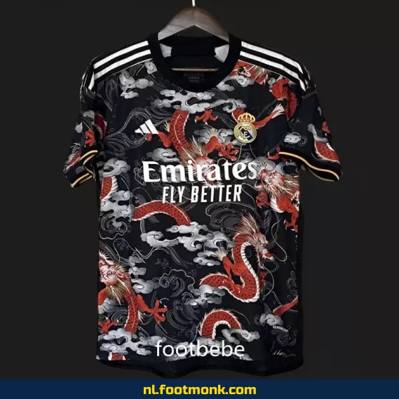 Real Madrid Voetbalshirt 2024-2025 - Zwart Draak - Officieel en Goedkoop Voetbalshirt Kopen