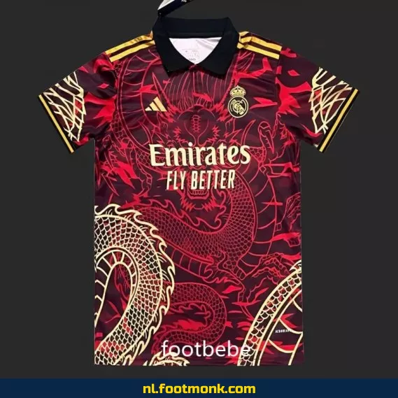 Real Madrid voetbalshirt 2024-2025 dragon rouge - Officieel voetbalshirt voor heren, dames en kinderen | Origineel, custom en aanbiedingen