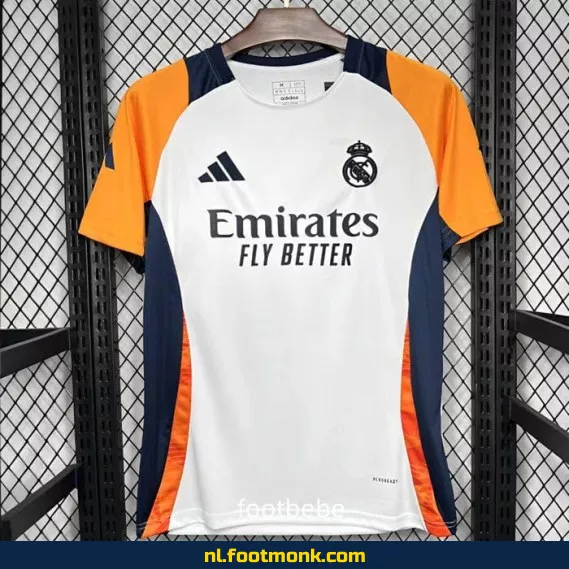 Real Madrid 2024-2025 Trainingsshirt Wit – Officieel Voetbalshirt | Voetbalshirts Heren/Dames | Fanwear Aanbieding