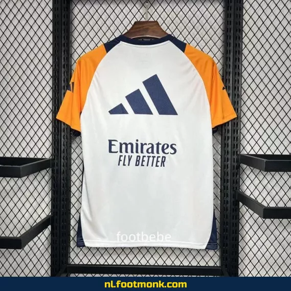 Real Madrid 2024-2025 Trainingsshirt Wit – Officieel Voetbalshirt | Voetbalshirts Heren/Dames | Fanwear Aanbieding