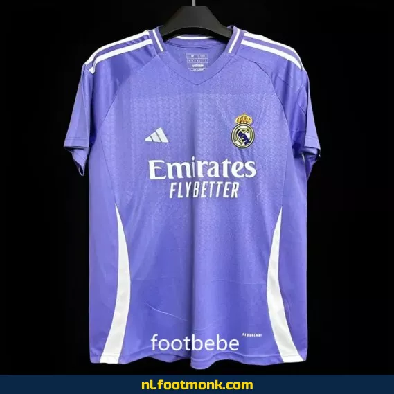 Real Madrid 2024-2025 uit shirt paars – Officieel voetbalshirt | Voetbalshirt kopen voor heren & dames | Origineel en gepersonaliseerd