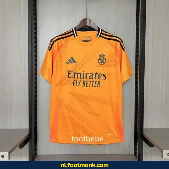 Real Madrid voetbalshirt 2024-2025 oranje – Officieel voetbalshirt voor heren en dames | Origineel, personaliseerbaar en in aanbieding