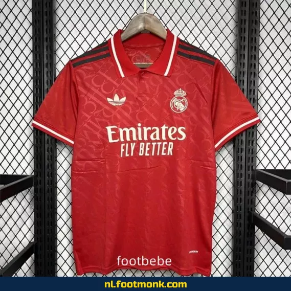 Real Madrid voetbalshirt 2024-2025 rood – Officieel voetbalshirt, heren/dames/kinderen – Koop nu online