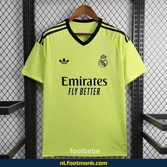 Real Madrid voetbalshirt 2024-2025 - Fluo groen - Officieel voetbalshirt - Heren/Dames/Kinderen - Fanwear aanbieding