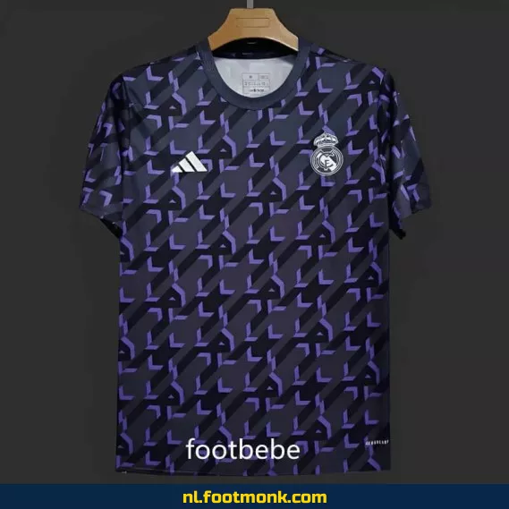 Real Madrid 2024 Blauw Ombre Trainingsshirt – Officieel Voetbalshirt voor Heren en Dames | Origineel Voetbalshirt met Aanbieding