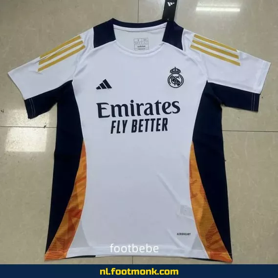 Real Madrid Trainingsshirt 2025-2026 Wit – Officieel Voetbalshirt voor Heren & Dames – Origineel Voetbalshirt Kopen